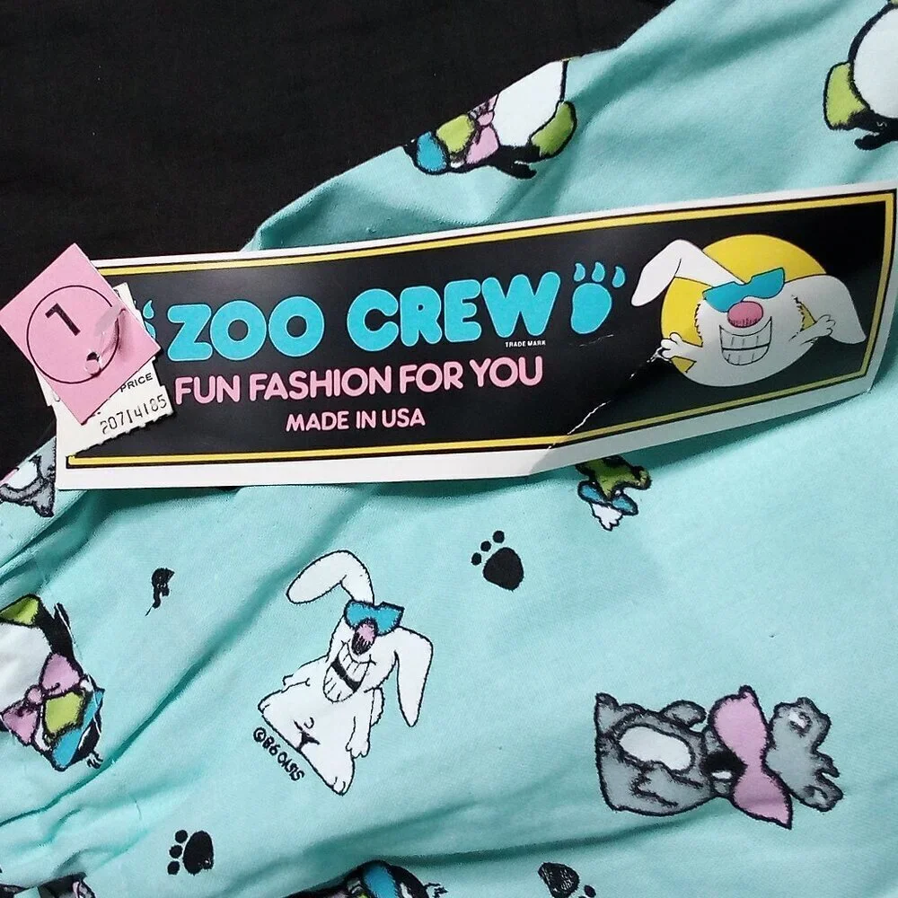 NWT Deadstock Vintage 80s Zoo Crew Shorts